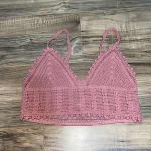 Hem and thread size large, crochet, bra